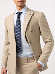 Antique Rogue Brown Slim Plain Jacket - Image 3 of 5