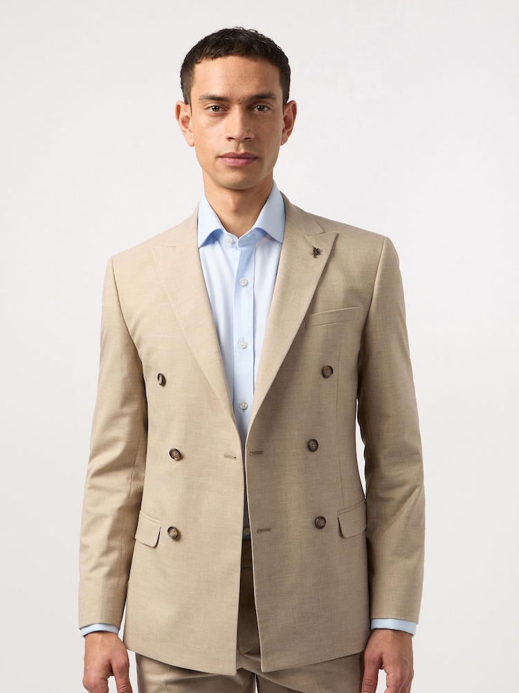 Antique Rogue Brown Slim Plain Jacket - Image 4 of 4 Antique Rogue Brown Slim Plain Jacket - Image 4 of 4
