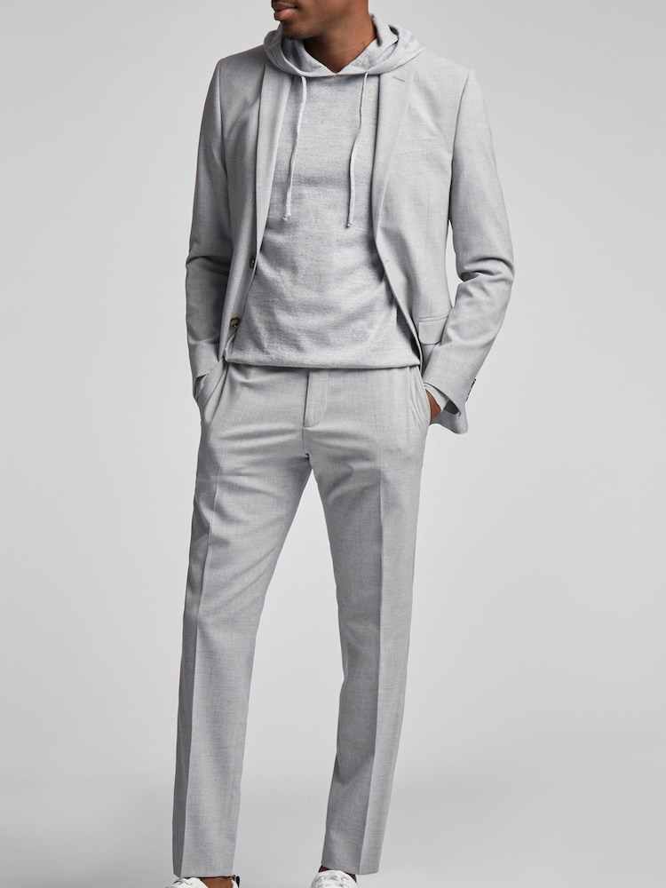 Antique Rogue Grey Plain Tailored Jacket - Image 2 of 5