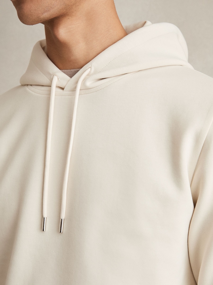 Hors blanc - Sweat à capuche en jersey interlock Reiss Fabien - Image 4 of 7