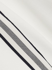 Reiss Off White Phoenix Textured Tape Drawstring Shorts - Image 6 of 6