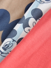 Red/Blue License Mickey 100% Cotton Short Pyjamas 3 Pack (9mths-9yrs) - Image 6 of 7
