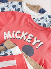 Red/Blue License Mickey 100% Cotton Short Pyjamas 3 Pack (9mths-9yrs) - Image 7 of 7