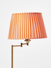 Oliver Bonas Coral Pink Walker Shade & Gold Metal Swing Arm Floor Lamp - Image 6 of 6