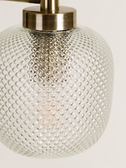 Oliver Bonas Clear Luce Glass & Marble Floor Lamp - Image 3 of 5