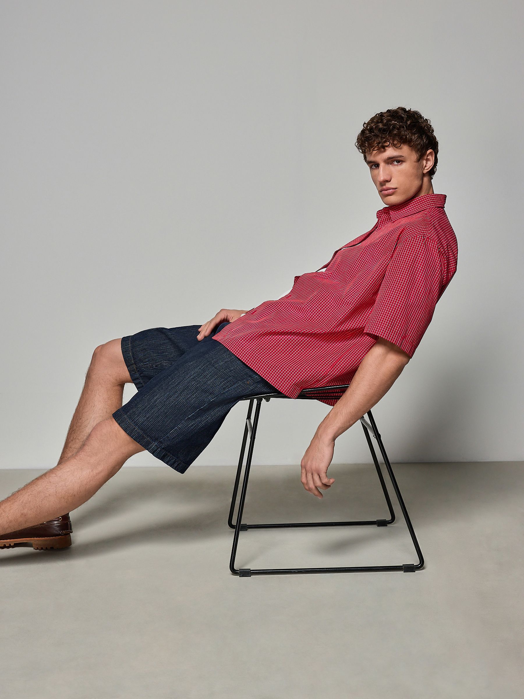 Buy Red Grid Check Short Sleeve Shirt from Next USA