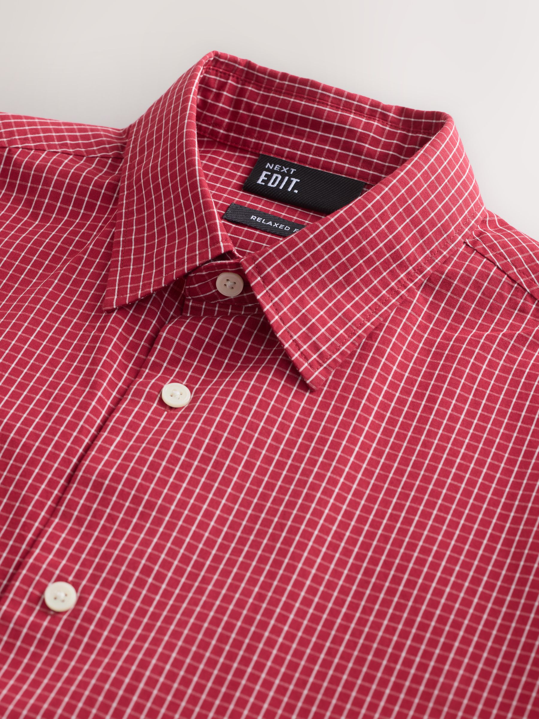 Buy Red Grid Check Short Sleeve Shirt from Next USA