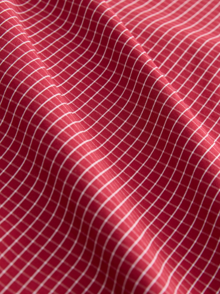 Red Edit Grid Check Short Sleeve Shirt - Image 9 of 9