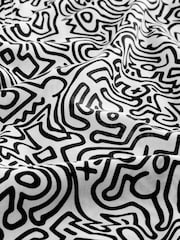 Black/ White Keith Haring Printed Short Sleeve Shirt - Image 2 of 3