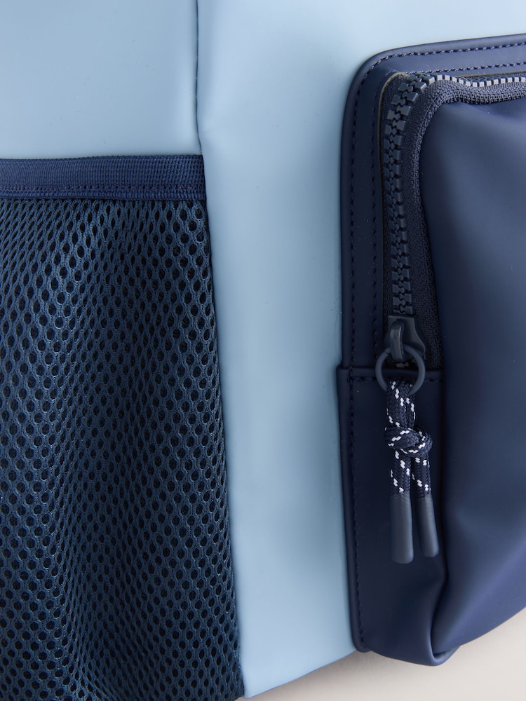 Blue - Roll Top Backpack - Image 5 of 5