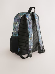 Grey Doodle Print Backpack - Image 2 of 5