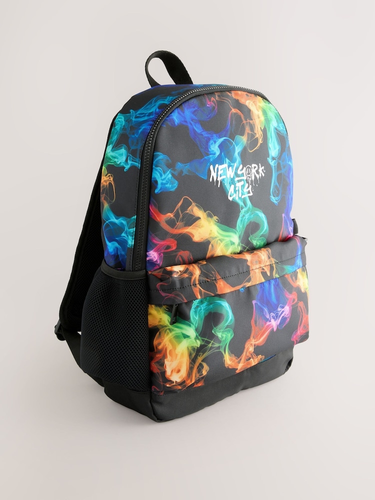 Bright Marble Print Backpack - Image 1 of 5