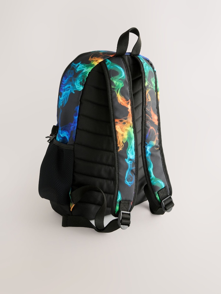 Bright Marble Print Backpack - Image 2 of 5 Bright Marble Print Backpack - Image 2 of 5
