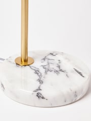 Oliver Bonas Gold Cosmo Glass & Marble Desk & Table Lamp - Image 4 of 4