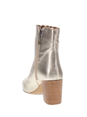 Jones Bootmaker Gold Laurenza Block-Heeled Ankle Boots - Image 2 of 5