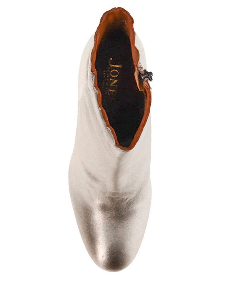 Jones Bootmaker Gold Laurenza Block-Heeled Ankle Boots - Image 5 of 5