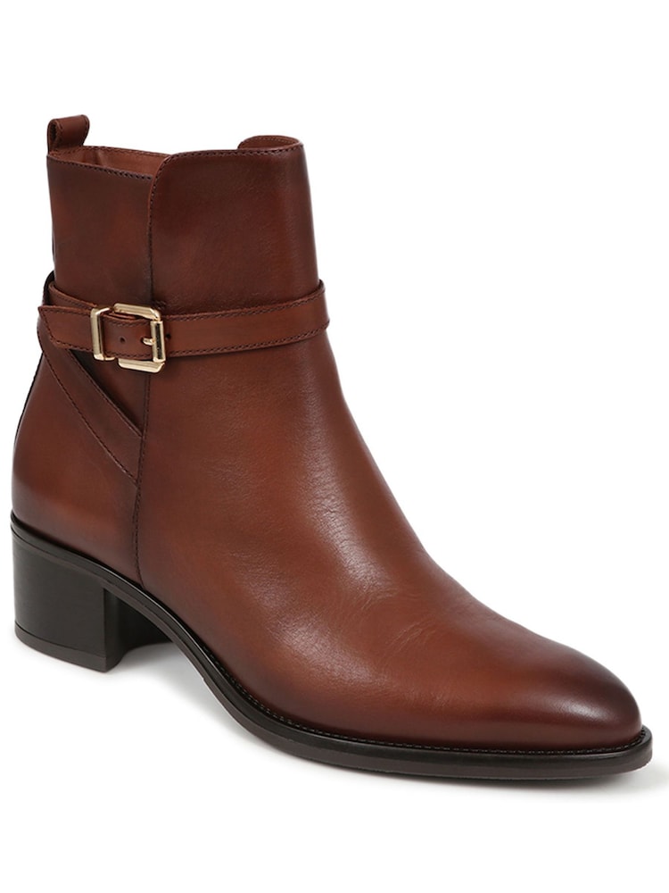 Jones Bootmaker Brown Kyra Leather Boots - Image 3 of 6