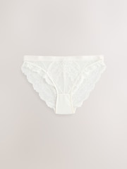 Pink/Green/Cream Lace Knickers 3 Pack - Image 10 of 12