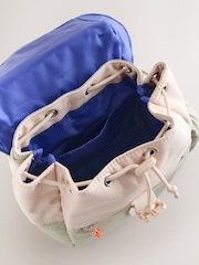 Sage Green Colourblock Small Backpack - Image 5 of 9
