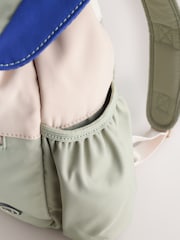 Sage Green Colourblock Small Backpack - Image 7 of 9
