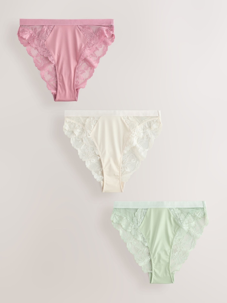 Green/Pink Knickers 3 Pack - Image 1 of 16