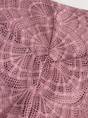Mauve Purple High Rise High Leg Chloe Lace Knickers - Image 8 of 8