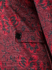 Roman Red Floral Tab Detail Shift Dress - Image 6 of 6