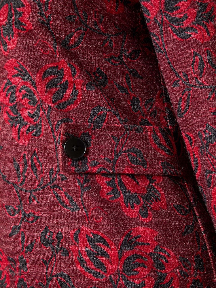 Roman Red Floral Tab Detail Shift Dress - Image 6 of 6