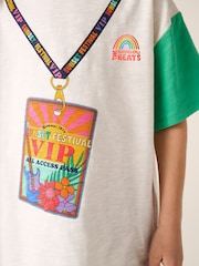 Little Bird by Jools Oliver Multi Oversized Short Sleeve T-Shirt - Image 6 of 6