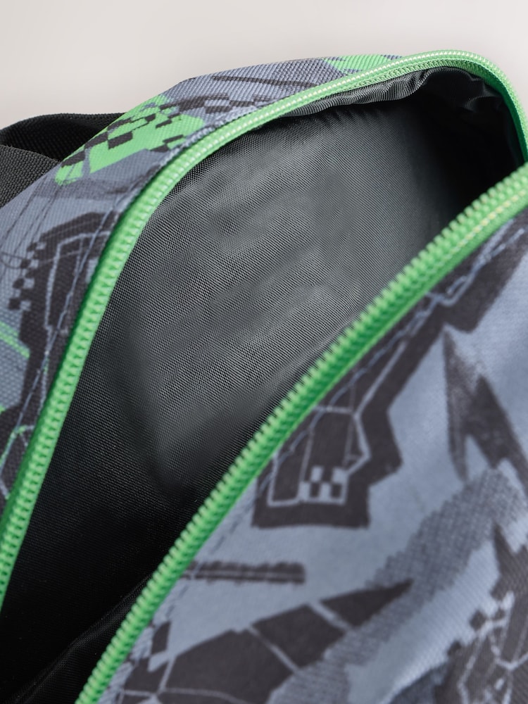 Creeper Print Minecraft Backpack - Image 9 of 9 Creeper Print Minecraft Backpack - Image 9 of 9