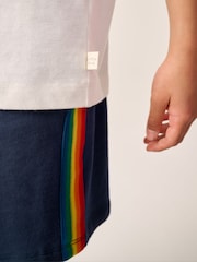 Little Bird by Jools Oliver Blue/White Top and Short Set - Image 8 of 13