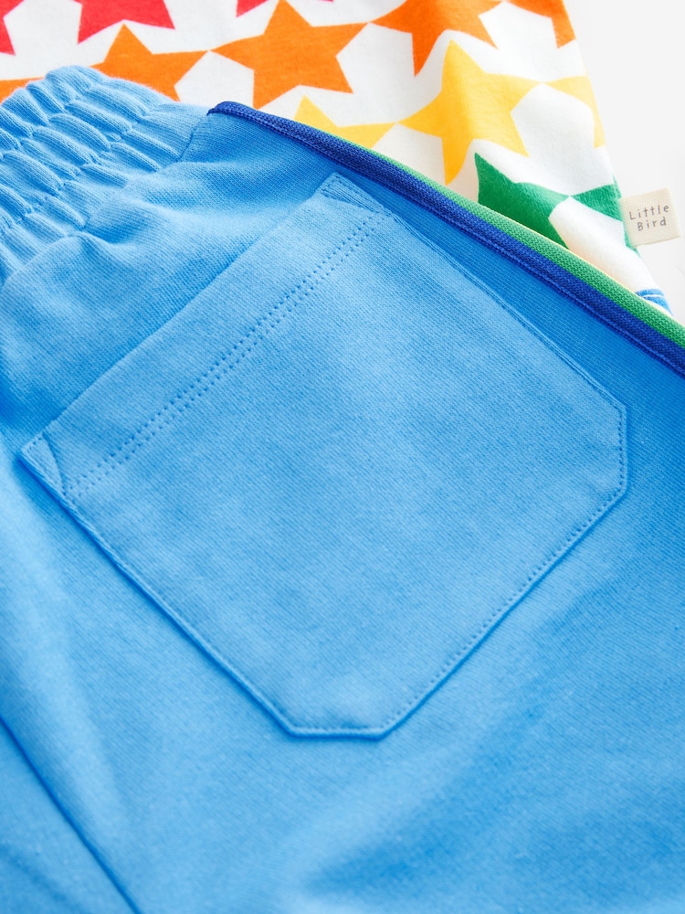Little Bird by Jools Oliver Rainbow Short Sleeve Top and Shorts Set - Image 12 of 12 Little Bird by Jools Oliver Rainbow Short Sleeve Top and Shorts Set - Image 12 of 12