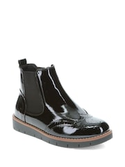 Pavers Black Wide-Fit Ankle Boots - Image 2 of 5