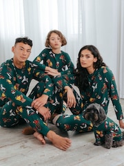 Chelsea Peers Green Kids Christmas Toys Print Long Pyjama Set - Image 4 of 4
