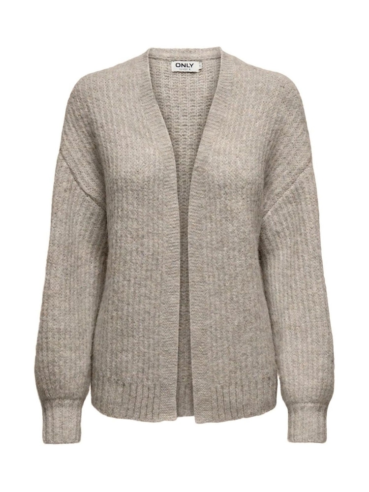 ONLY Curve Brown Cosy Open Knitted Cardigan - Image 2 of 3 ONLY Curve Brown Cosy Open Knitted Cardigan - Image 2 of 3