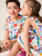 Little Bird by Jools Oliver White Rainbow Safari Shirt - Image 4 of 7