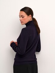 Kaffe Astrid Long Sleeve Regular Fit Roll Neck Jumper - Image 2 of 5