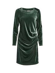 Kaffe Kakelly Velvet Above Knee Length Dress - Image 4 of 5