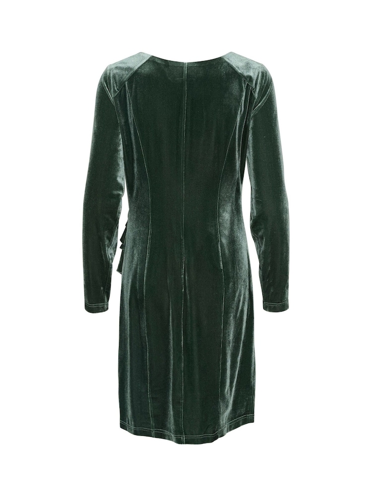 Kaffe Kakelly Velvet Above Knee Length Dress - Image 5 of 5