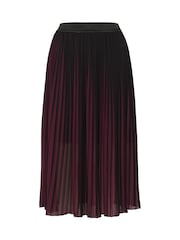 Kaffe Red KAlarke Elastic Waist Midi Skirt - Image 4 of 5