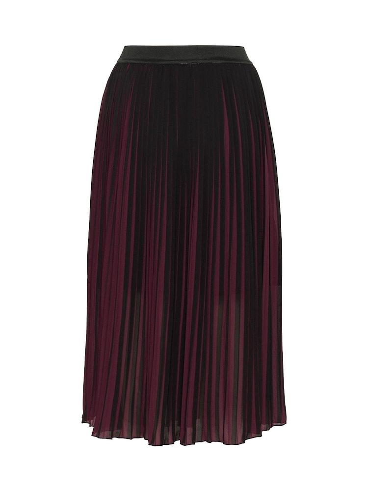 Kaffe Red KAlarke Elastic Waist Midi Skirt - Image 5 of 5