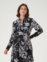 Kaffe KAisa Above Knee Long Sleeve Shirt Dress - Image 1 of 5