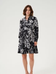 Kaffe KAisa Above Knee Long Sleeve Shirt Dress - Image 2 of 5