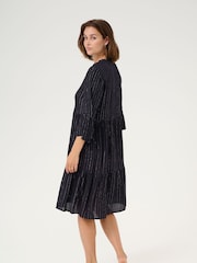 Kaffe Liv Pinstripe Dress - Image 3 of 5