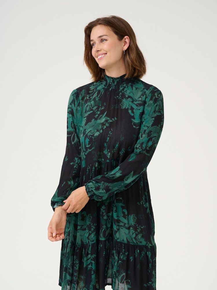 Kaffe Karikka Long Sleeves High Neck Dress - Image 1 of 4