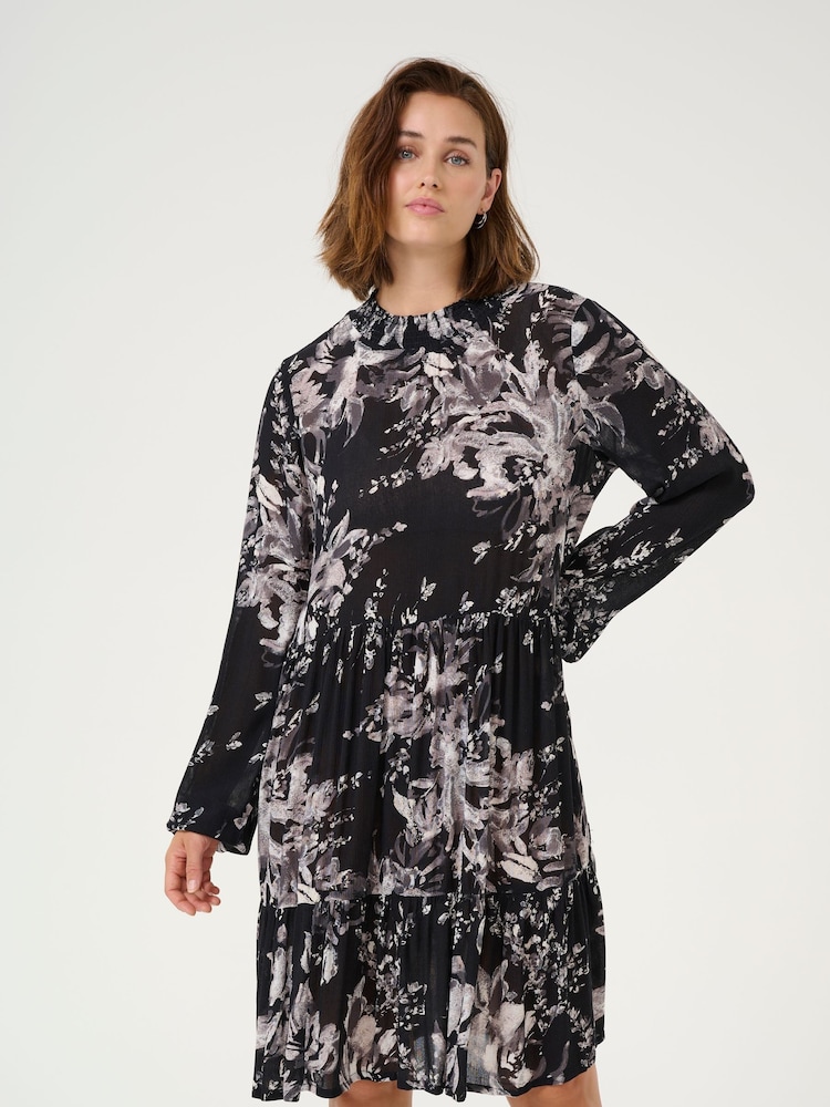 Kaffe Karikka Long Sleeves High Neck Dress - Image 1 of 4