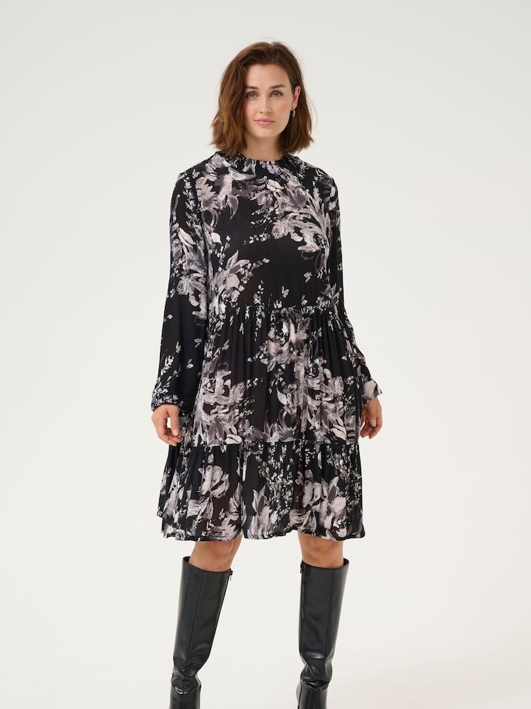 Kaffe Karikka Long Sleeves High Neck Dress - Image 2 of 4