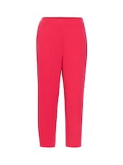 Kaffe Kasakura HW Cropped Relaxed Fit High Waist Length Regular Leg Trousers - Image 4 of 5