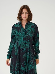 Kaffe KAisa Above Knee Long Sleeve Shirt Dress - Image 1 of 5