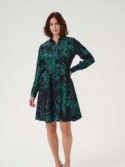 Kaffe KAisa Above Knee Long Sleeve Shirt Dress - Image 2 of 5